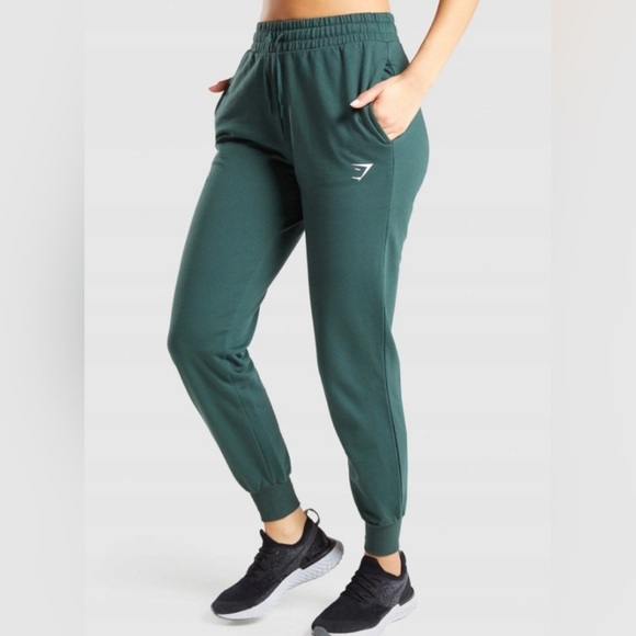 Gymshark Womens Green Sweatpants XS Joggers Workout Gym Pants Yoga Waklking - Picture 1 of 7